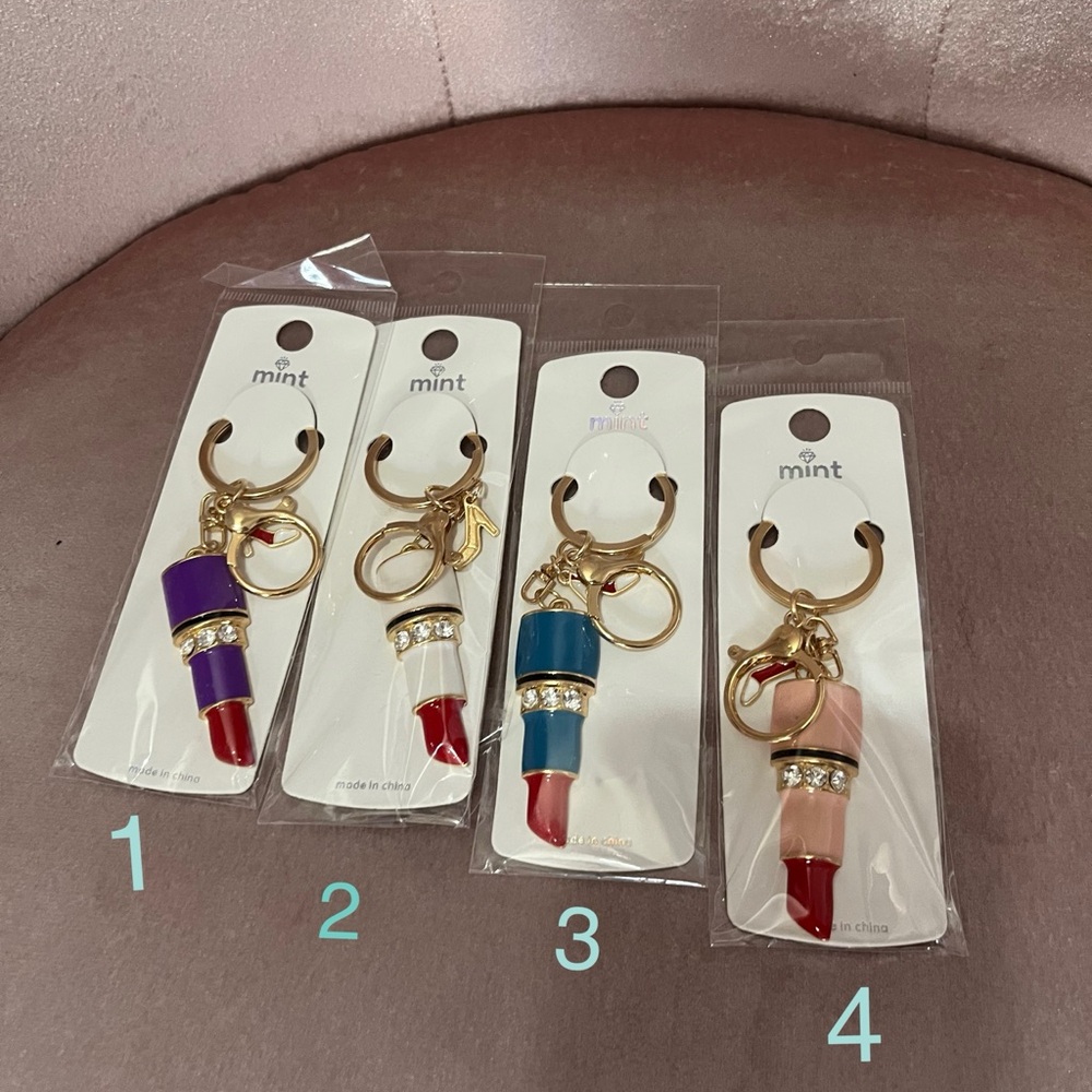 1 lipstick purse charm/ keychain of your choice